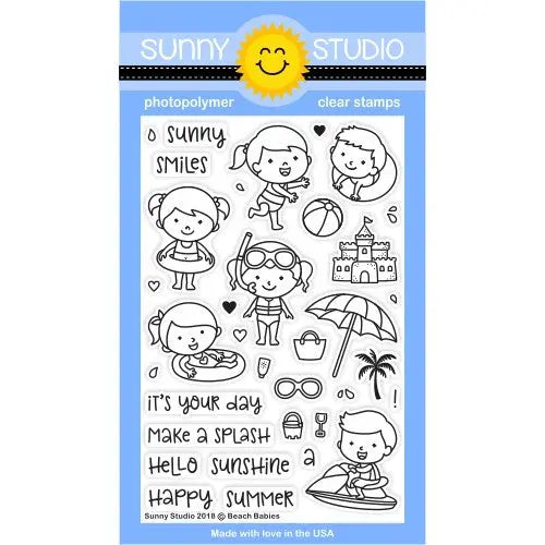 Sunny Studio Stamps 2x3 Clear Photopolymer Make A Wish Stamps