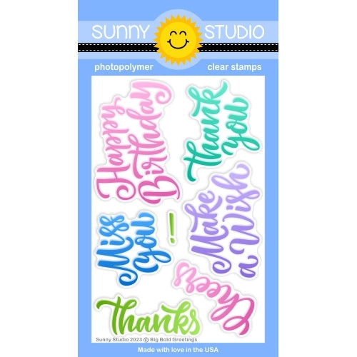 Sunny Studio Birthday Cat Stamps Kitty Party Clear Photopolymer Set - Sunny  Studio Stamps