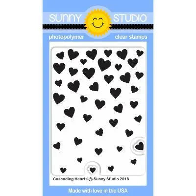 Cascading Heart Stamps