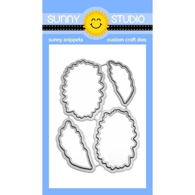 Sunny Studio Stamps Cascading Hearts 3x4 Photo-polymer Clear Stamp Set