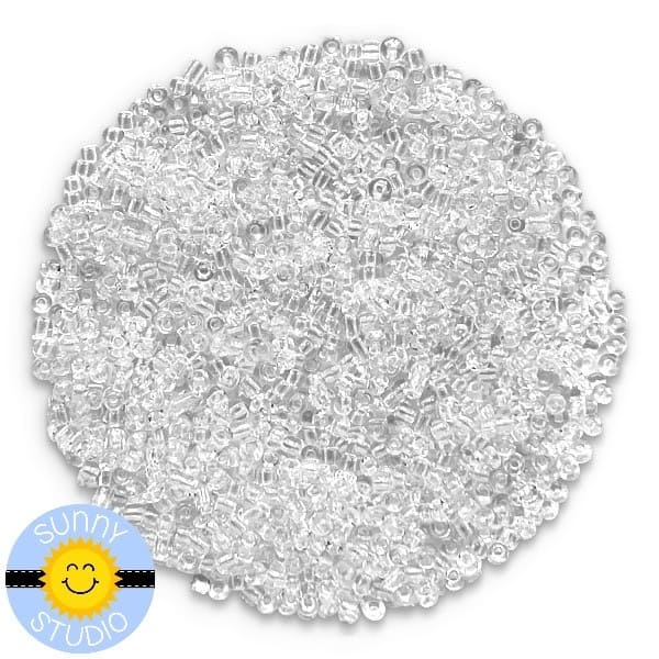 Sunny Studio White Snowflake Confetti Clay Embellishments - Sunny Studio  Stamps