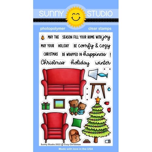 Sunny Studio Scaredy Cat 2x3 Clear Photopolymer Stamps - Sunny