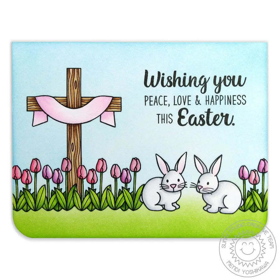 Easter Wishes 4x6 Photo-polymer Clear Stamp Set - Sunny Studio Stamps