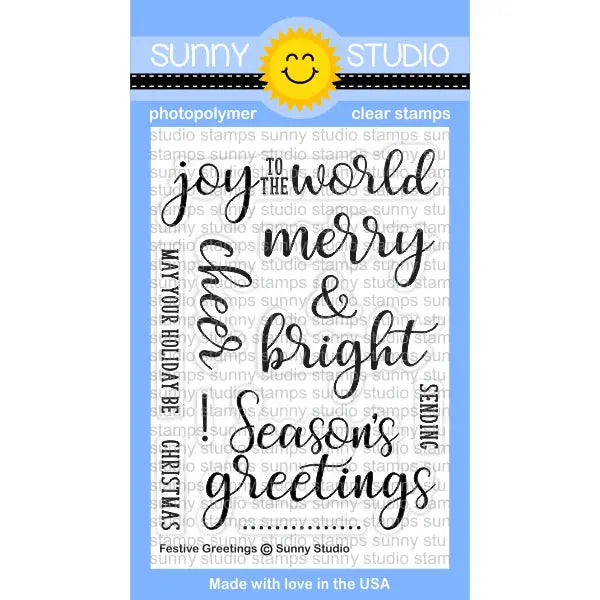 Sunny Studio 4x6 Clear Photopolymer Retro Ornaments Stamps - Sunny Studio  Stamps