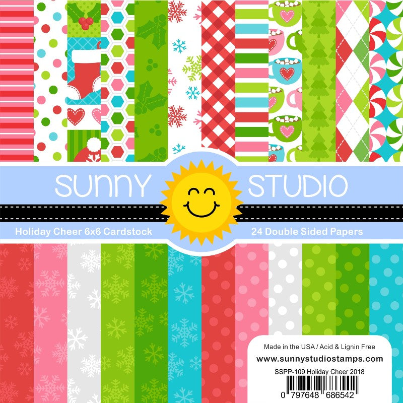 Sunny Studio - Holiday Cheer 6x6 Paper