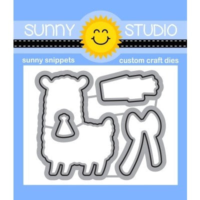 Sunny Studio Stamps Clear Photopolymer Lovable Llama Stamps