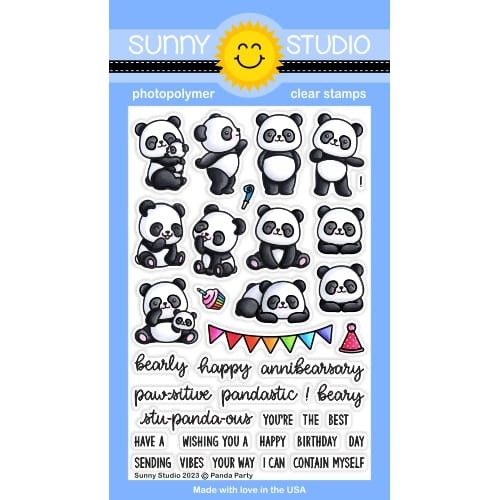 Panda Party Stamps