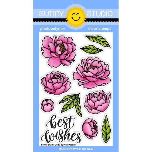 Pink Peonies Stamps