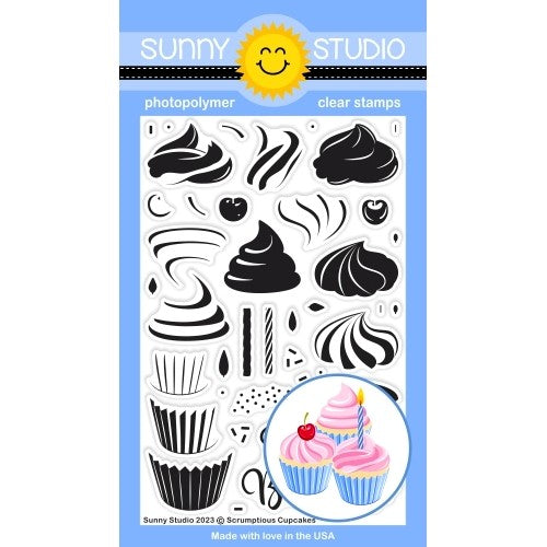 Sunny Studio Baking Spirits Bright Stamps Clear Photopolymer Holiday -  Sunny Studio Stamps