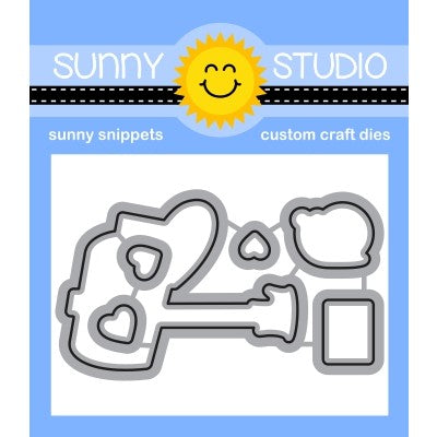 Sunny Studio 2x3 Clear Photopolymer Snail Mail Stamps - Sunny Studio Stamps