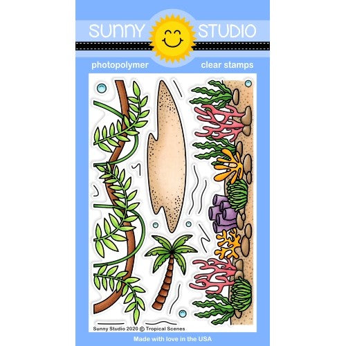 Sunny Studio 2x3 Clear Photopolymer Scaredy Cat Stamps - Sunny Studio Stamps