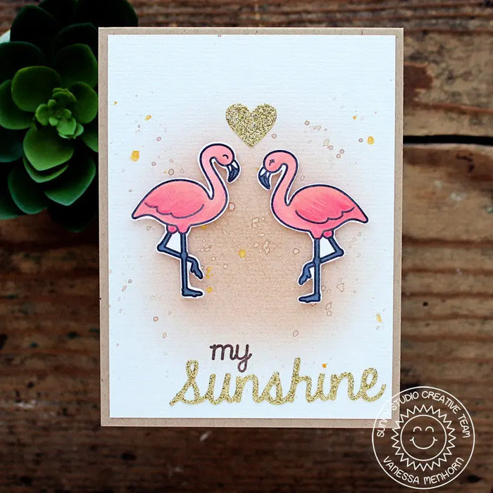 Sunny Studio Tropical Paradise 4x6 Photo-polymer Clear Stamps