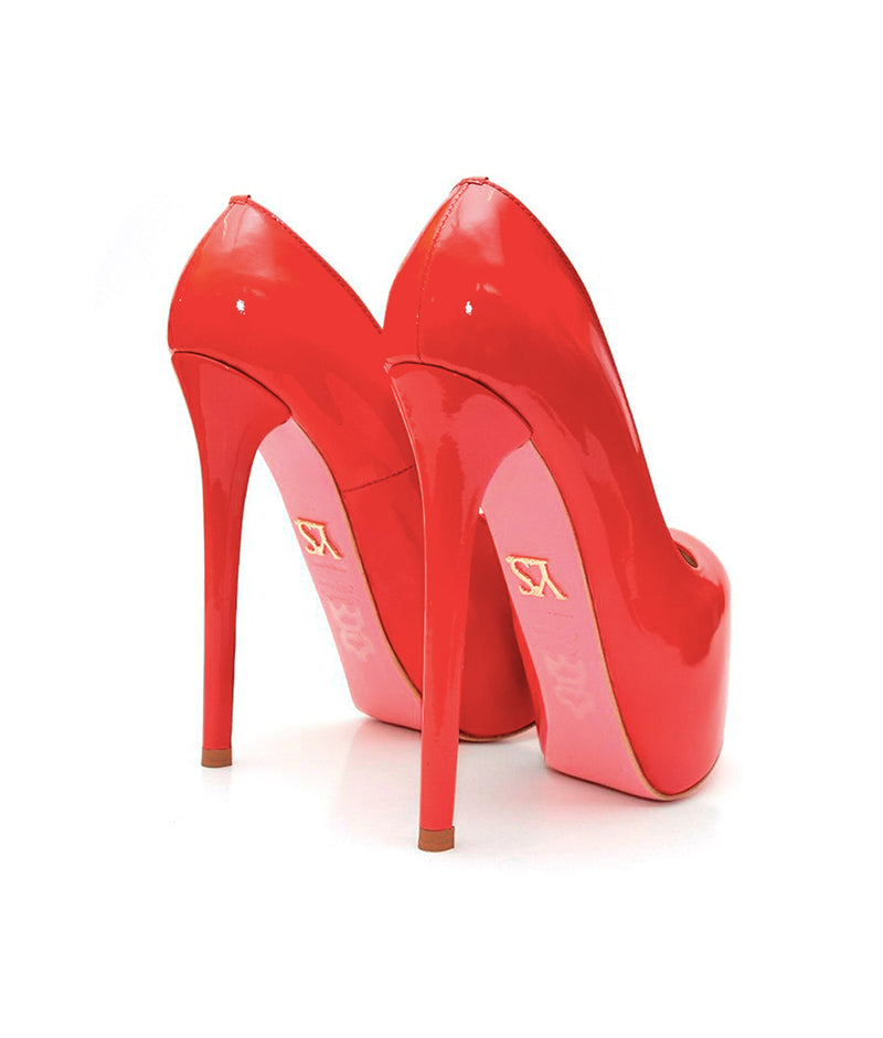 Kalinda Red Patent · Charlotte Luxury Shoes · Luxury High Heel Platform Shoes · Yarose Shulzhenko · Custom Made · Made to measure · Luxury High Heel Shoes · Shoes