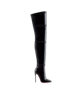 spiked high heel boots