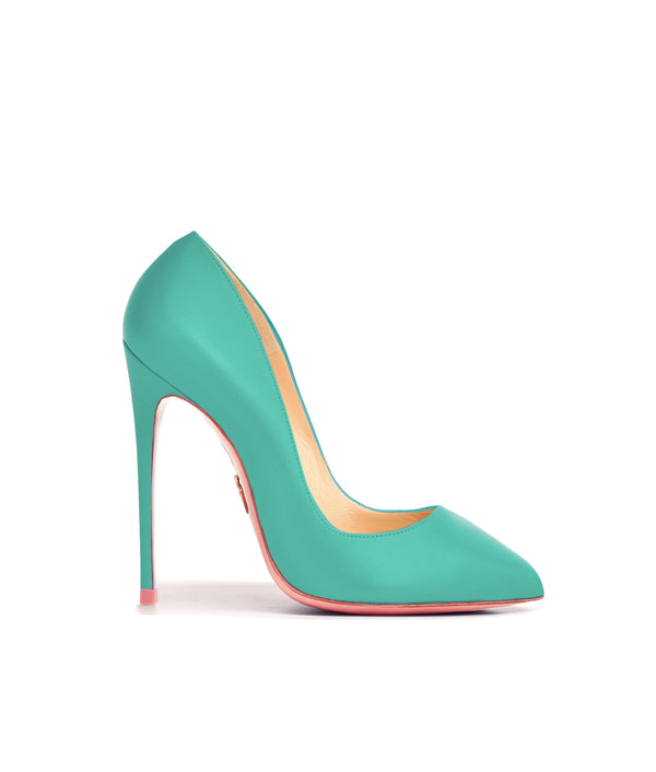 turquoise stiletto heels