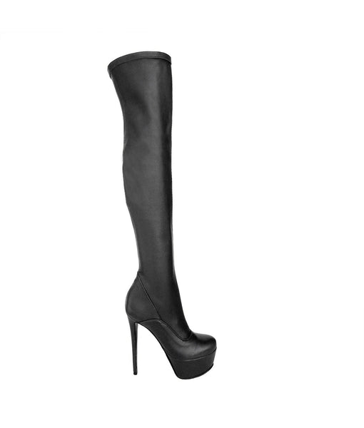 Asamoa Black · Charlotte Luxury Boots · Luxury High Heel Over Knee high ...