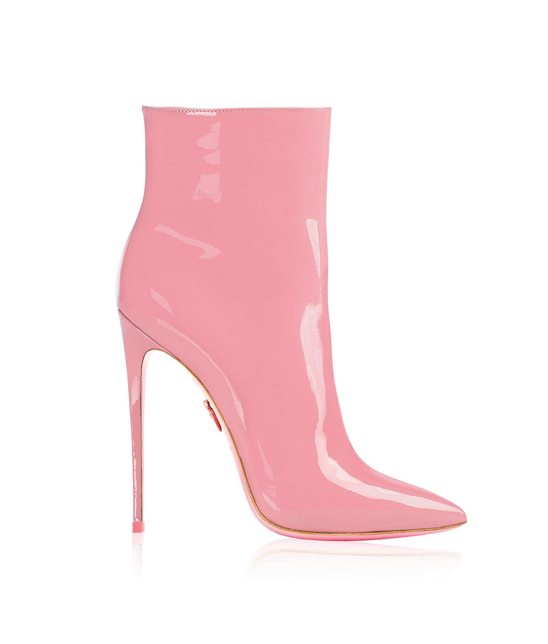 pink patent leather boots