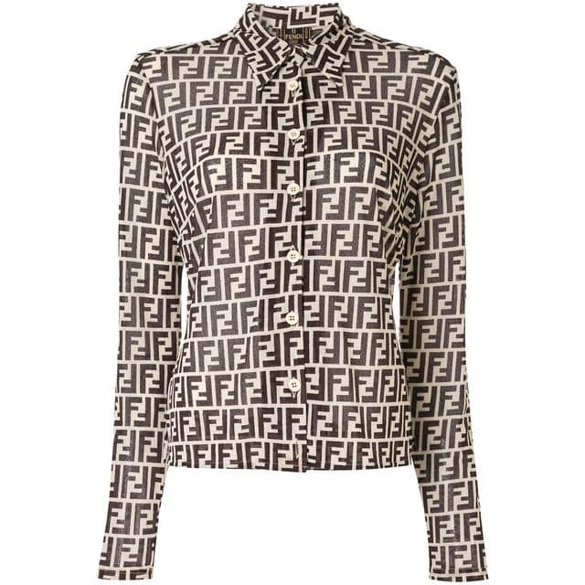 fendi blouse logo