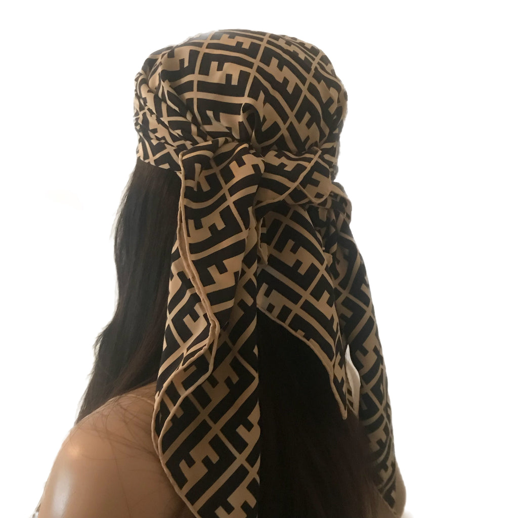 fendi monogram silk scarf