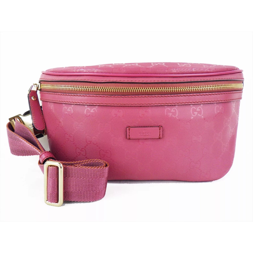 pink fanny pack gucci