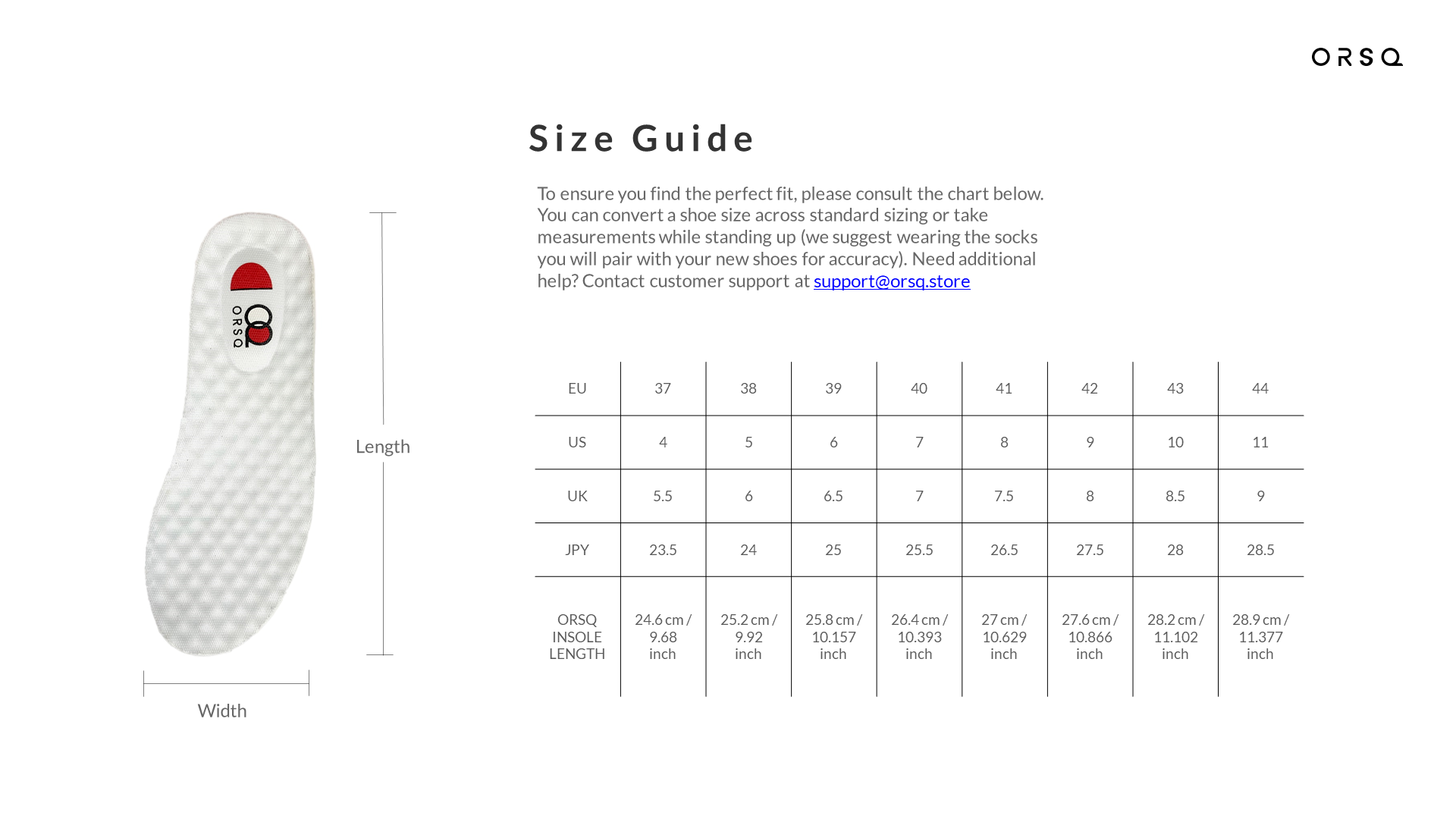 Size Guides