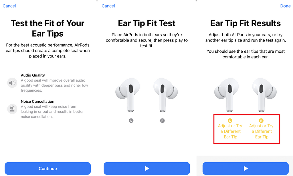 AirPods Pro Ear Tip Fit Test 