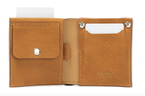 AirTag wallet with coin pouch by Geomtric Goods