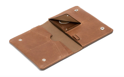 Leather AirTag Travel Wallet by Geomtric Goods