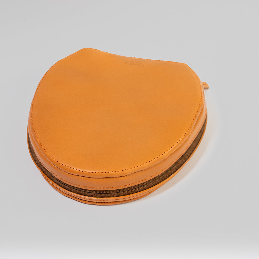 Leather Case for AirPods Max (Deep Saffron)