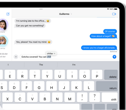 Autocorrect on iPad