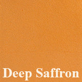 Deep saffron leather