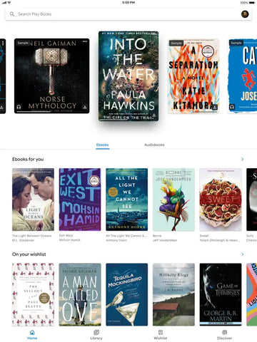 Google Play Books for iPad