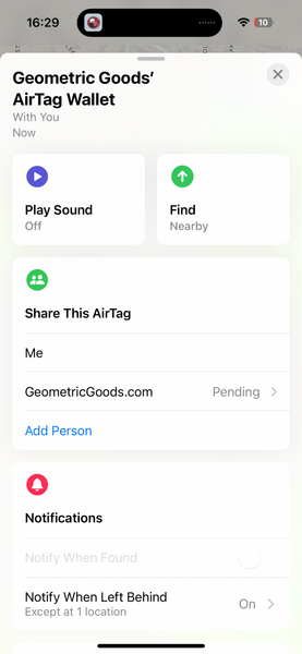 How to Share AirTag with my family with FindMy app