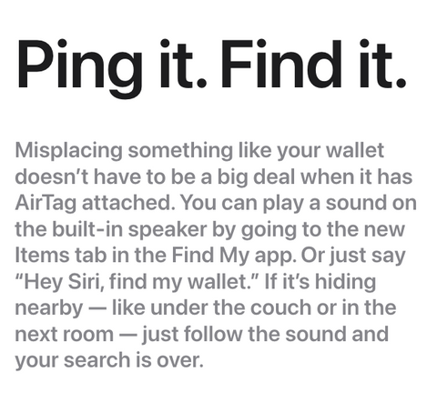 Ping and Find My AirTag Wallet