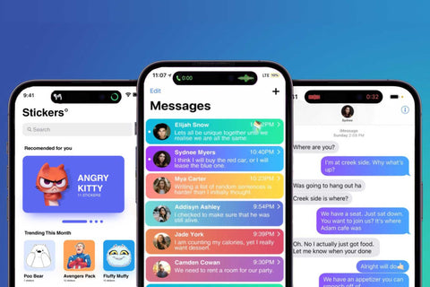 Neugestaltetes Messaging auf iOS 17 für iPhone