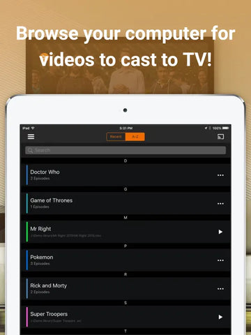 Videostream Mobile for Chromecast