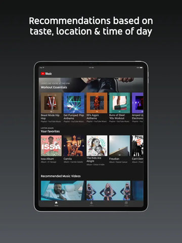 YouTube Music on iPad