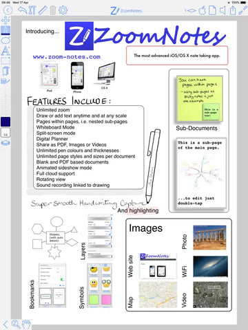 ZoomNotes for iPad