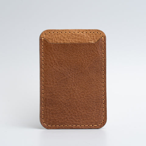 custom magsafe wallet brown&camel