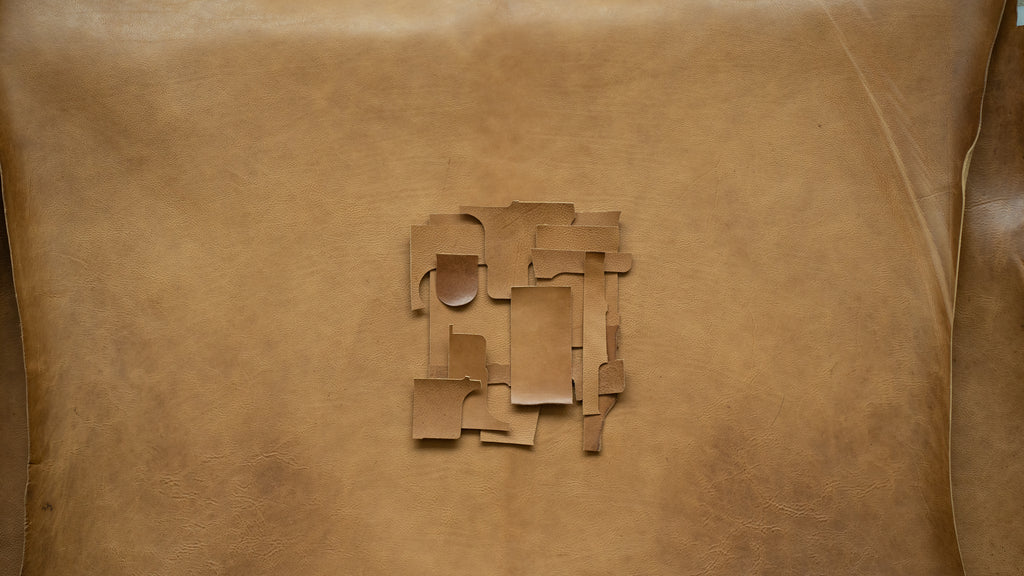 camel geometric goods leather