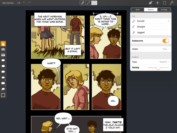 drawing apps iPad for Comic Creation