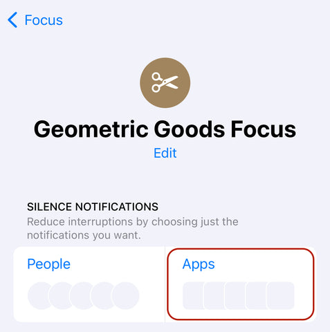 focus mode Customizing Notification Filters for apps on iPhone 15 with iOS 17