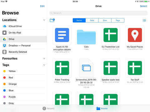 Google Drive on iPad