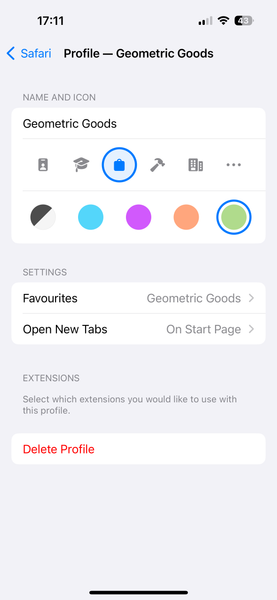 how to delete Safari Profiles on iPhone and iPad