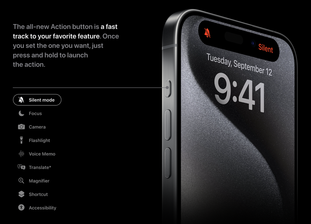 iPhone 15 Pro Action Button Features