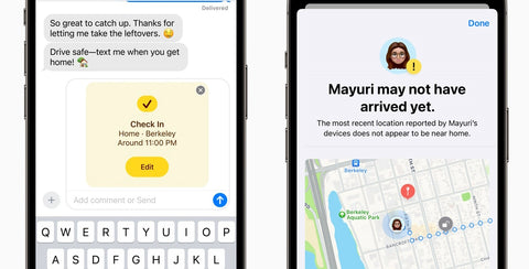 ios17 imessage check-in feature