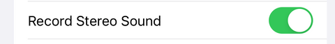 iphone 15 pro record stereo sound settings