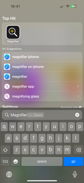 iPhone Magnifier icon