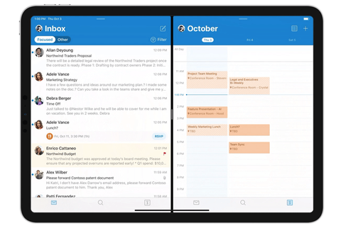 Microsoft Outlook on iPadOS