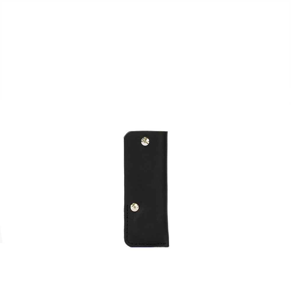 Leather AirTag Key Holder - The Minimalist by Geometric Goods Black